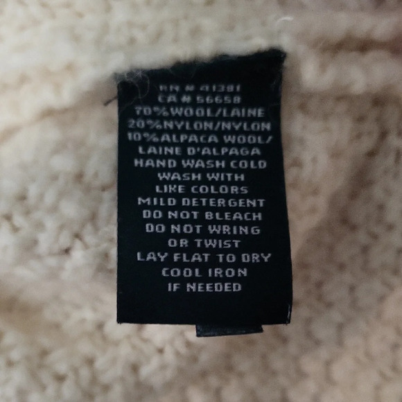 Ralph Lauren Ivory Turtleneck Poncho - Picture 6 of 7